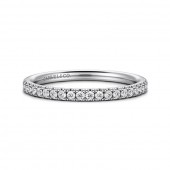 14K WHITE GOLD DIAMOND BAND