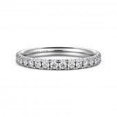 14K WHITE GOLD DIAMOND BAND