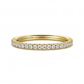 14K YELLOW GOLD DIAMOND BAND