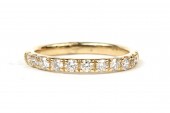 14K YELLOW GOLD DIAMOND BAND