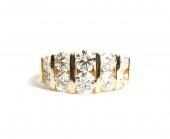 14K YELLOW GOLD DIAMOND RING