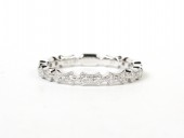 14K WHITE GOLD DIAMOND STACKABLE BAND