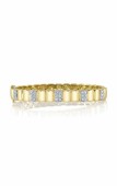 14K YELLOW GOLD DIAMOND BANGLE BRACELET