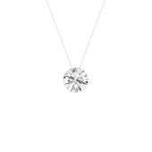 LAB GROWN DIAMOND SEAMLESS SET SOLITAIRE PENDANT