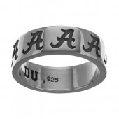 Sterling Silver University Of Alabama Spirit A Ring  *Size 8*