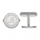 STERLING SILVER U OF A SPIRIT A CIRCLE CUFF LINKS WITH SWIVEL BACK