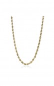 STAINLESS STEEL GOLD PLATE ROPE CHAIN