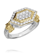 Vahan 14K Sterling Silver .36Ctw Diamond Ring