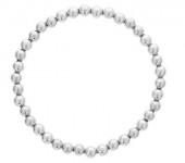 5MM STERLING SILVER BEAD STRETCH BRACELET