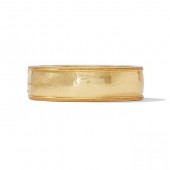 JULIE VOS CANNES HINGE BANGLE GOLD PLATE BRACELET