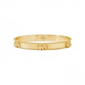 JULIE VOS ELEPHANT BANGLE GOLD PLATED BRACELET