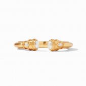 JULIE VOS CANNES PEARL CUFF GOLD PLATED BRACELET