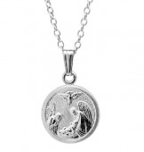 STERLING SILVER GUARDIAN ANGEL NECKLACE