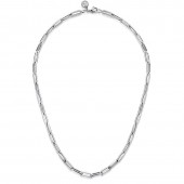 STERLING SILVER 18 INCH PAPERCLIP NECKLACE