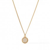 JULIE VOS FLEUR DES LIS PAVE CZ NECKLACE