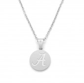 STAINLESS STEEL ALABAMA PENDANT WITH DIAMOND ACCENT