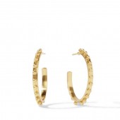 JULIE VOS SOHO GOLD PLATED HOOP EARRINGS