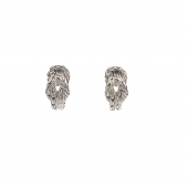 STERLING SILVER LOVE KNOT EARRINGS