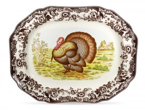 Woodland Octagonal Turkey Platter