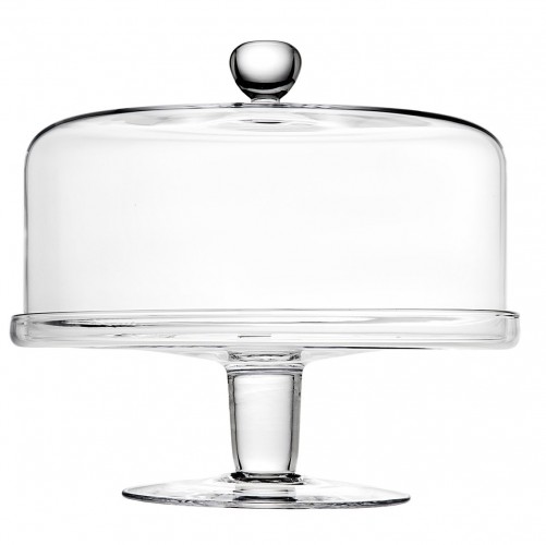 Glass Footed Cake Stand with Dome