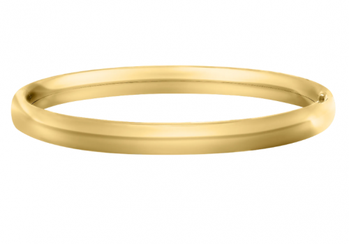 14K Yellow Gold Infant Bangle Bracelet