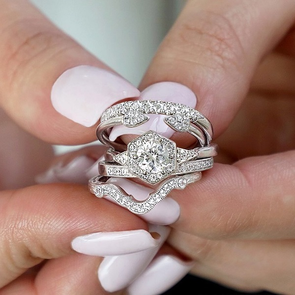 Unique Diamond Halo Engagement Ring – Unique Engagement Rings NYC | Custom  Jewelry by Dana Walden Bridal