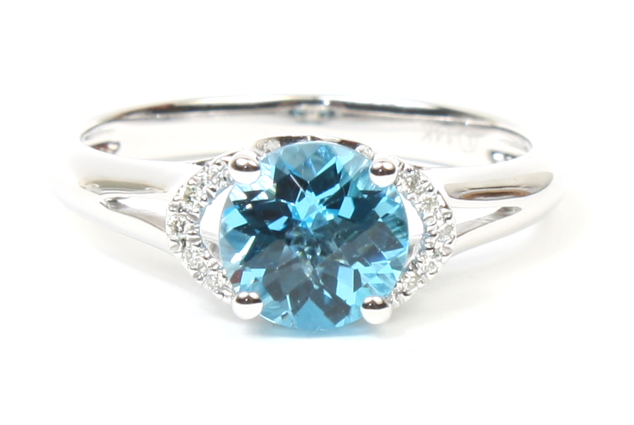 Buy Swiss Blue Topaz Ring Topaz Engagement Ring Wedding Ring Sterling  Silver Ring Anniversary Ring Online in India - Etsy