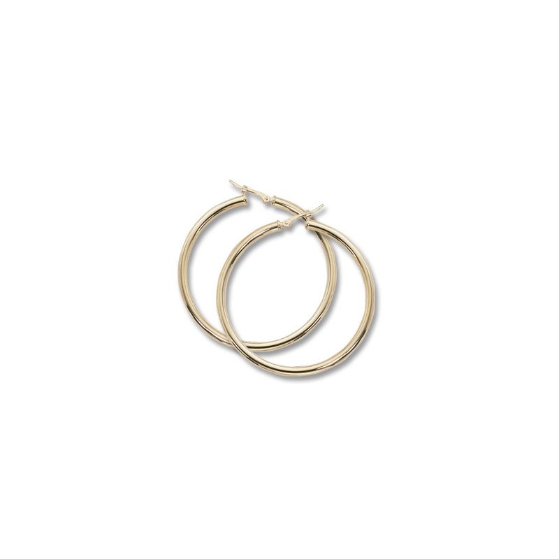 Amazon.com: Wavy Hoop Earrings Gold Tone Hoop Earrings 2.5 Inch Hoop:  Clothing, Shoes & Jewelry